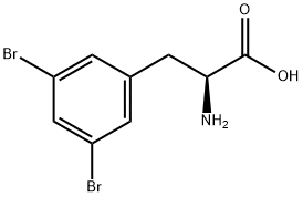 3,5-Dibromo-DL-phenylalanine 구조식 이미지