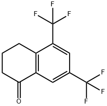 5,7-BIS(TRIFLUOROMETHYL)-2,3,4-TRI HYDRONAPHTHALEN-1-ONE Structure