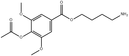 4'-aminobutyl-4-hydroxy-3,5-dimethoxybenzoate 구조식 이미지