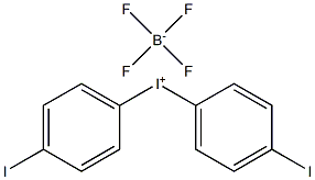 Bis(4-iodophenyl)-iodonium tetrafluoroborate Structure