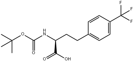 Boc-4-trifluoromethyl-L-homophenylalanine Structure