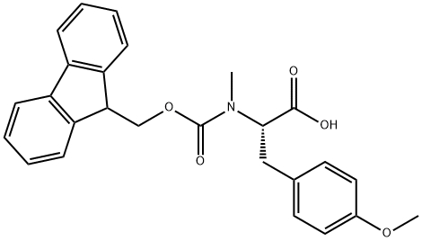 (S)-2-((((9H-FLUOREN-9-YL)METHOXY)CARBONYL)(METHYL)AMINO)-3-(4-METHOXYPHENYL)PROPANOIC ACID Structure