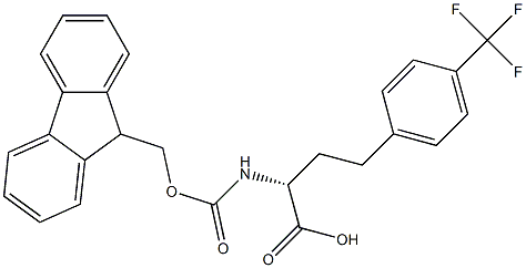 Fmoc-4-trifluoromethyl-D-homophenylalanine 구조식 이미지