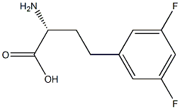 (R)-a-Amino-3,5-difluorobenzenebutanoic acid Structure