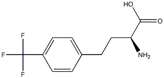 (S)-a-Amino-4-(trifluoromethyl)benzenebutanoic acid Structure