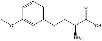 (S)-2-Amino-4-(3-methoxyphenyl)butanoic acid 구조식 이미지