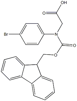 N-Fmoc-R-4-Bromophenylglycine Structure