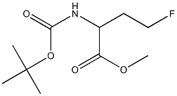methyl 2-(tert-butoxycarbonylamino)-4-fluorobutanoate 구조식 이미지