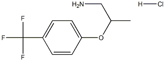 2-(4-(Trifluoromethyl)phenoxy)propan-1-amine hydrochloride 구조식 이미지