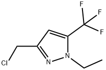 3-(chloromethyl)-1-ethyl-5-(trifluoromethyl)-1H-pyrazole Structure
