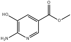 6-amino-5-hydroxy-3-Pyridinecarboxylic acid methyl ester Structure