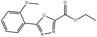 Ethyl 5-(2-methoxyphenyl)-1,3,4-oxadiazole-2-carboxylate Structure