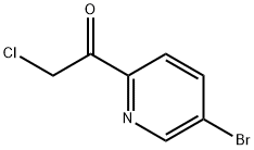 1-(5-bromopyridin-2-yl)-2-chloroethanone 구조식 이미지