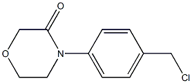 4-[4-(chloromethyl)phenyl]morpholin-3-one Structure