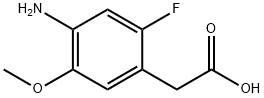 (4-Amino-2-fluoro-5-methoxy-phenyl)-acetic acid 구조식 이미지