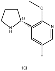 (R)-5-fluoro-2-methoxy-3-(pyrrolidin-2-yl)pyridine dihydrochloride Structure
