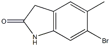 6-bromo-5-methyl-1,3-dihydroindol-2-one 구조식 이미지