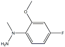 (4-fluoro-2-methoxyphenyl)methylhydrazine 구조식 이미지