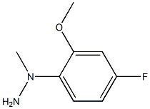 (4-fluoro-2-methoxyphenyl)methylhydrazine Structure