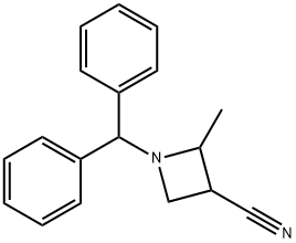 1-(diphenylmethyl)-2-methylazetidine-3-carbonitrile Structure