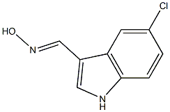 5-CHLORO-1H-INDOLE-3-CARBOXALDEHYDE OXIME 구조식 이미지