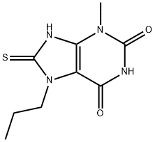 8-mercapto-3-methyl-7-propyl-3,7-dihydro-1H-purine-2,6-dione Structure