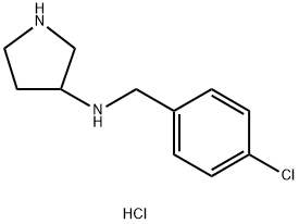 N-(4-CHLOROBENZYL)PYRROLIDIN-3-AMINE HYDROCHLORIDE Structure