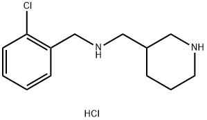 N-(2-CHLOROBENZYL)-1-(PIPERIDIN-3-YL)METHANAMINE HYDROCHLORIDE Structure