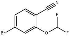 4-bromo-2-(difluoromethoxy)benzonitrile Structure