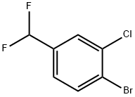 1-Bromo-2-chloro-4-(difluoromethyl)benzene Structure