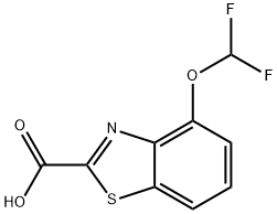 4-(difluoromethoxy)-1,3-benzothiazole-2-carboxylic acid Structure