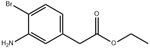 Ethyl 2-(3-amino-4-bromophenyl)acetate Structure