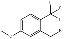 Benzene, 2-(bromomethyl)-4-methoxy-1-(trifluoromethyl)- Structure