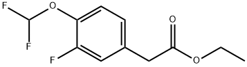 ethyl 4-(difluoromethoxy)-3-fluorophenylacetate Structure