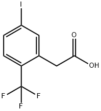 5-iodo-2-(trifluoromethyl)phenylacetic acid Structure