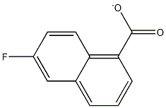 6-fluoronaphthalene-1-carboxylate Structure