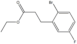 ETHYL 3-(2-BROMO-5-FLUOROPHENYL)PROPANOATE Structure