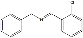 Benzenemethanamine, N-[(2-chlorophenyl)methylene]-, (E)- 구조식 이미지