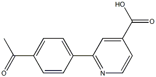 2-(4-Acetylphenyl)-isonicotinic acid Structure