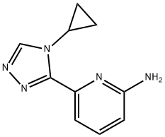 6-(4-cyclopropyl-4H-[1,2,4]triazol-3-yl)-pyridin-2-ylamine 구조식 이미지