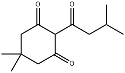 5,5-dimethyl-2-(3-methylbutanoyl)cyclohexane-1,3-dione 구조식 이미지