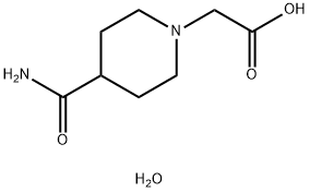 [4-(aminocarbonyl)-1-piperidinyl]acetic acid hydrate Structure