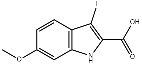 3-Iodo-6-methoxy-1H-indole-2-carboxylic acid 구조식 이미지