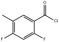 2,4-Difluoro-5-methylbenzoyl chloride 구조식 이미지