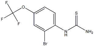 [2-bromo-4-(trifluoromethoxy)phenyl]thiourea Structure
