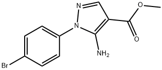 methyl 5-amino-1-(4-bromophenyl)-1H-pyrazole-4-carboxylate 구조식 이미지
