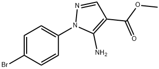 methyl 5-amino-1-(4-bromophenyl)-1H-pyrazole-4-carboxylate Structure