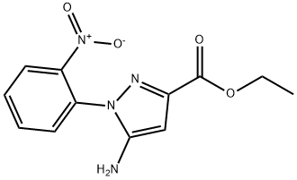 ethyl 5-amino-1-(2-nitrophenyl)-1H-pyrazole-3-carboxylate 구조식 이미지