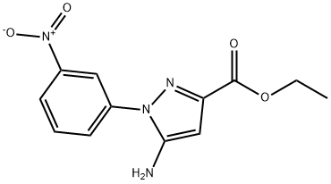 ethyl 5-amino-1-(3-nitrophenyl)-1H-pyrazole-3-carboxylate Structure