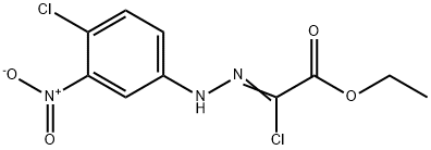 ethyl (2Z)-2-chloro-2-[2-(4-chloro-3-nitrophenyl)hydrazin-1-ylidene]acetate Structure